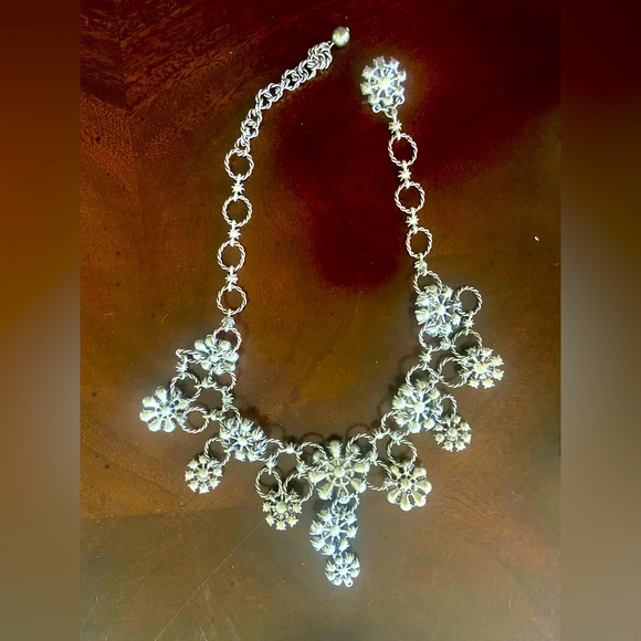 Miriam Haskell Set Gray Pearl,Silver Tone Metal-Bracelet,Earrings,Necklace - Picture 2 of 7